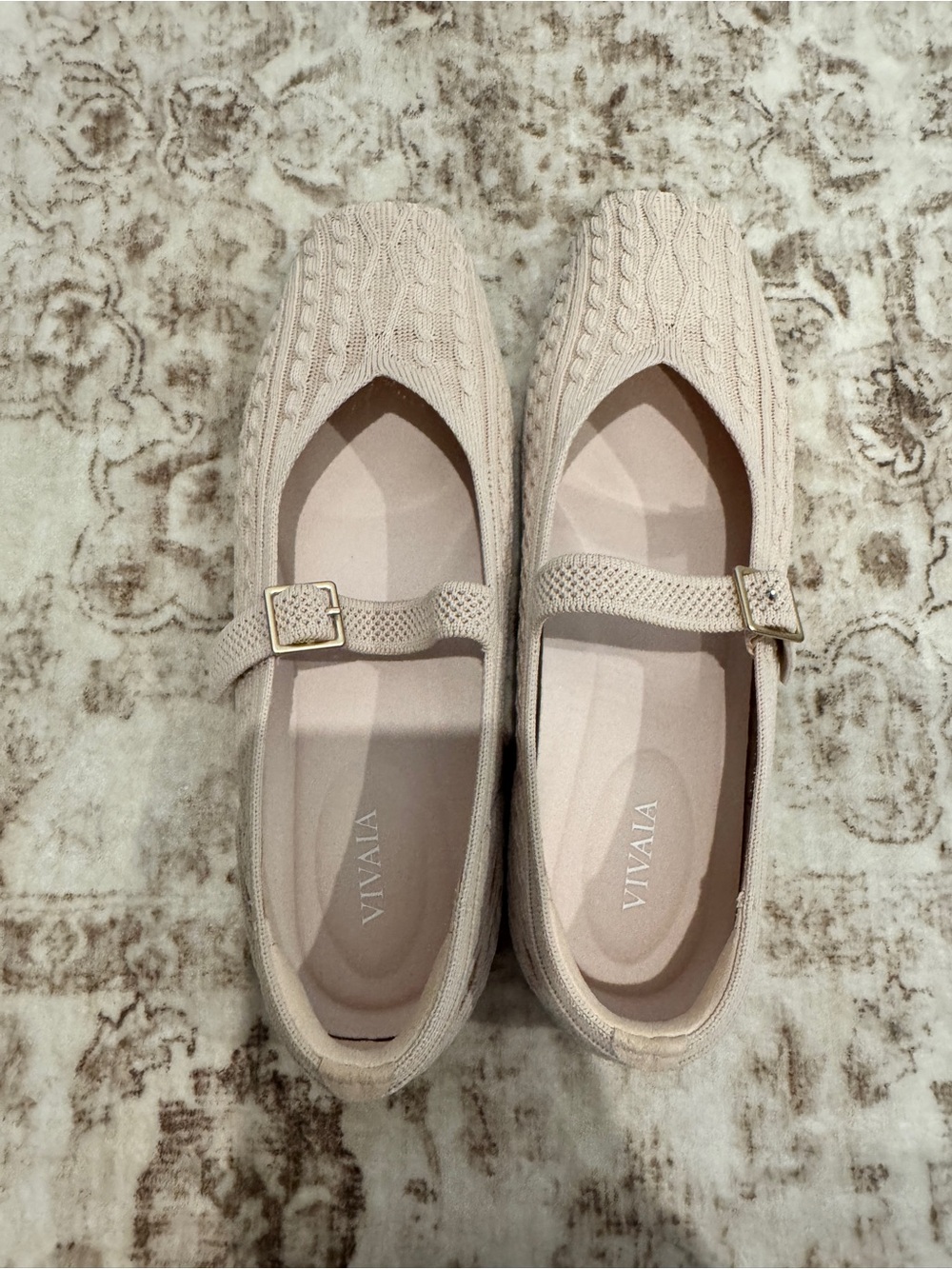 VIVAIA Square Toe Mary Janes (Margot) - Size 39.5 - Excellent Condition